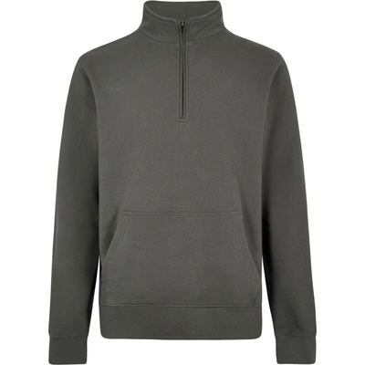 Kustom Kit Regular Fit 1/4 Zip Pique Sweatshirt pánska mikina KK339 Dark Grey Marl