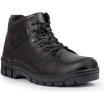 Base Мъжки боти от естествена кожа - Черни 20210835131 (324826_Черно)