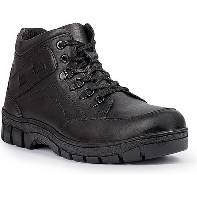 Base Мъжки боти от естествена кожа - Черни 20210835131 (324826_Черно)