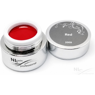 NL nails professional Uv Led barevný gel red 5ml