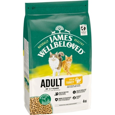 James Wellbeloved Senior Cat Hypoallergenic krůta & rýže 3 x 4 kg