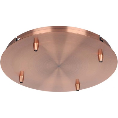 V-TAC Основа Стомана D300*H25mm 5 Отвора Червена Мед - 15351 (15351)