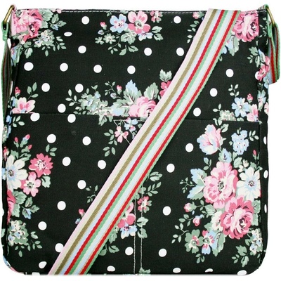 Kabelka Korra Floral vintage čierna