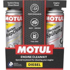 Motul Engine Clean Kit Diesel комплект за дизелови двигатели 2x300 мл