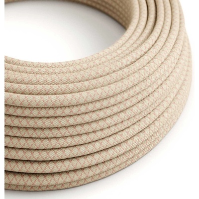 Creative Cables RD61 2x0,75mm² kosočtverce starorůžová 1 m