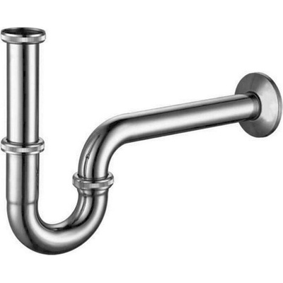 Mereo Umývadlový sifón guľatý U 5/4"x ø 32 mm celokovový, chrómovaný