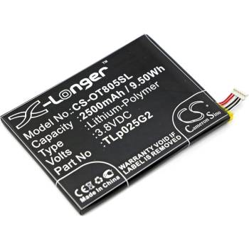 Cameron Sino Батерия за Alcatel One Touch Pixi 8" (еквивалент на TLP025G2), 2500mAh (CS-OT805SL)