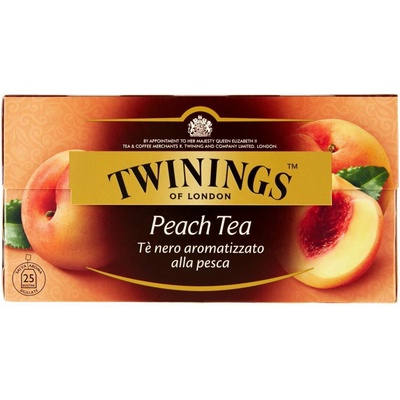 Twinings čierny čaj s broskyňou 25 ks
