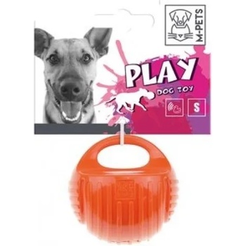 M-PETS Arco Ball - играчка за куче оребрена топка с дръжка 8см, Белгия - 10629605