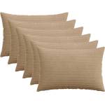 vidaXL Калъфка за възглавница 6 pcs HEERLEN Кафяво 50 x 75 cm кордурой (911656)