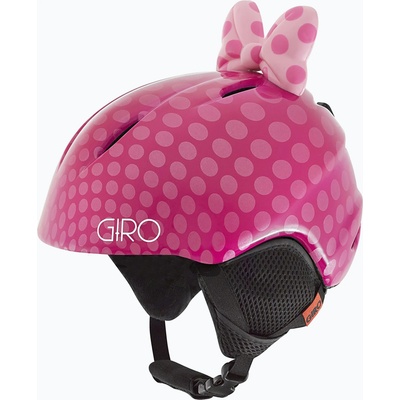 Giro Детска скиорска каска Giro Launch Plus pink bow polka dots