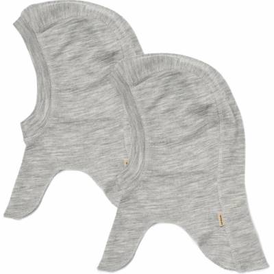 Kukla z merino vlny 2kusy sivá melange grey FELIX WHEAT