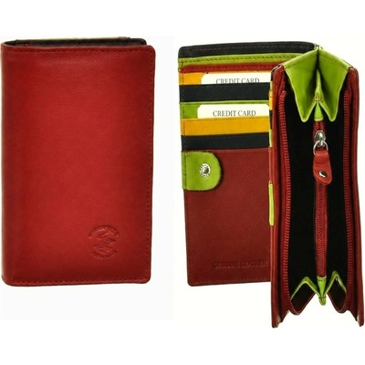 Beverly Hills Polo Club Dámská peněženka BHPC Colorfull combi červená BH 2968 02