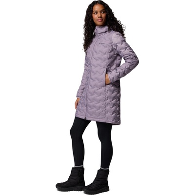 Columbia Delta Ridge II Long Down Jacket bridlicovo fialová Shale Purple