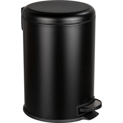 Wenko Pedálový LEMAN, matná čierna, 20 l