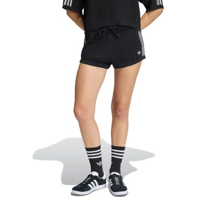 adidas ORIGINALS-CROCHET SHORTS BLACK Černá