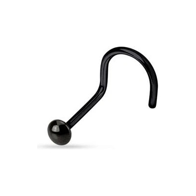 Šperky4U zahnutý piercing do nosu půlkulička N01148K