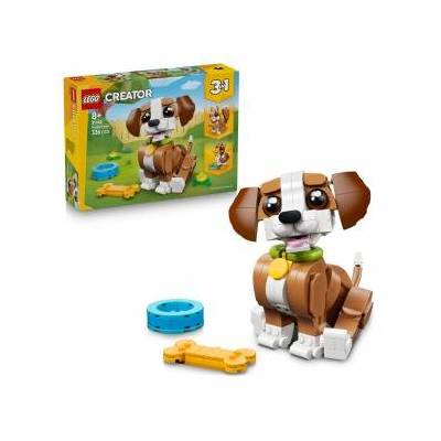 Creator 3in1 Cute Animals: Playful Puppy Dog Toy - Pet Animal Figure Transforms into a Squirrel or Duck - Creative Birthday Gift for 8+ Year Old Girls & Boys - 31382