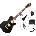 PSD Guitars LSP-100 Premium SET Black Електрическа китара