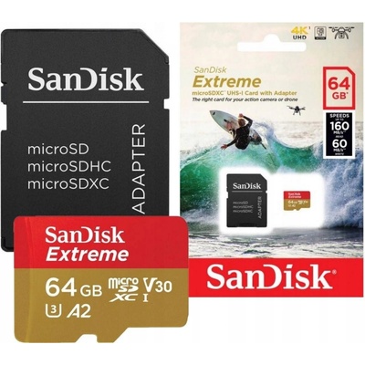 SanDisk microSDXC 64GB UHS-I U3 SDSQXAF-064G-GN6AA