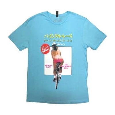 Queen Unisex T-shirt: Fat Bottomed Girls blue