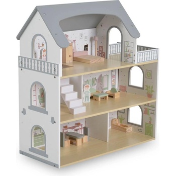 Moni Дървена къща за кукли Ema W06A587 (3801005602056)