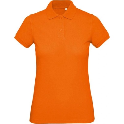 B&C Inspire Polo /women Dámske piqué polo z bio bavlny oranžová