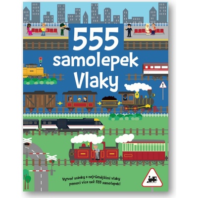 555 samolepek vlaky