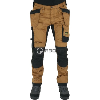 Snickers Workwear pracovní kalhoty AllroundWork Stretch s PK hnědé