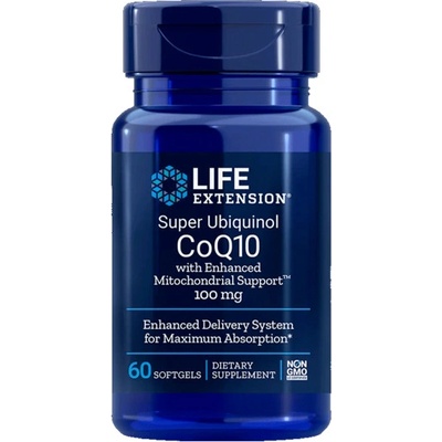 Life Extension Super Ubiquinol CoQ10 with Enhanced Mitochondrial Support 100mg 60 kapsúl