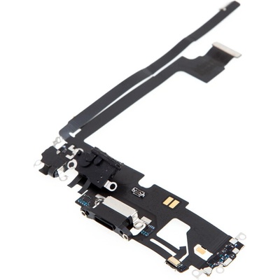 AppleMix Napájací a dátový konektor s flex káblom + audio + mikrofón pre Apple iPhone 12 Pro Max - sivý - kvalita A+