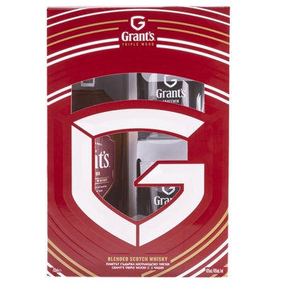 Grant's Triple Wood с две чаши - бленд шотландско уиски 700ml 700 ml