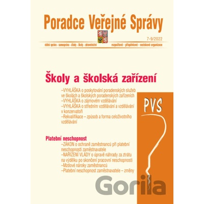 Poradce veřejné správy č. 7-9 / 2022 - Školy a školská zařízení - Poradce s.r.o.
