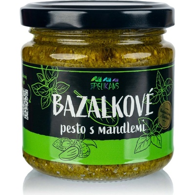 The Pelikans Bazalkové pesto s mandlemi 170 g
