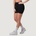 GymBeam Дамски безшевни шорти NEO Black M
