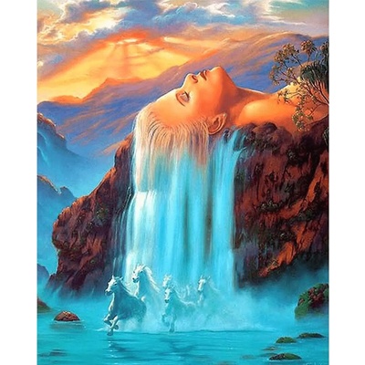 Norimpex - Puzzle Diamant painting: Water element 30x40cm - 1 - 39 piese