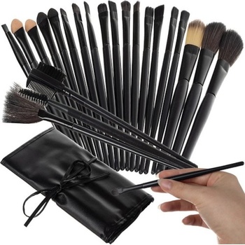 MG Makeup Brushes kozmetické štetce 24 ks čierne