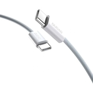 Dudao Кабел Dudao L6C, PD, 60W, USB-C към USB-C, 1m, бял (6976625331277)