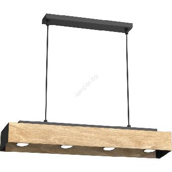 Luminex Пендел MAISON 4xGU10/8W/230V кафяв/дъб (LU1645)