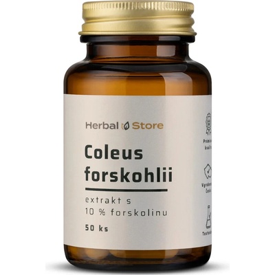Coleus forskohlii kapsle extrakt s 10% forskolin 50 kapslí