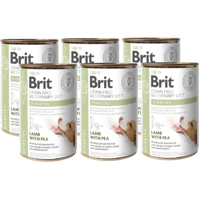 Brit Veterinary Diets GF dog Diabetes 6 x 400 g