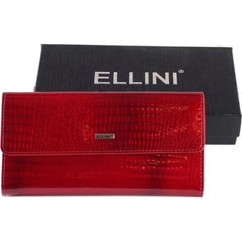 Ellini Luxusní dámská kožená peněženka CD 64 274 červená