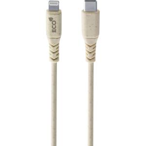 Become Кабел Become - Eco, USB-A/Lightning, 1.2 m, бял (USBDATAECOMFI1ME)