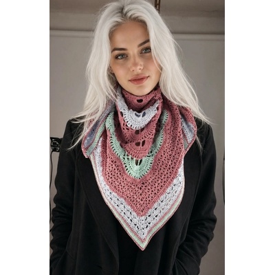 VLNIKA Háčkovaný šátek Johanka