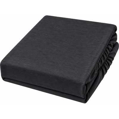 Posteloholici 1274780 Jersey prostěradlo Eira s gumou černé 120x200
