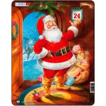 Larsen - Детски пъзел - Дядо Коледа на 24-ти декември - 33 части (JUL1)