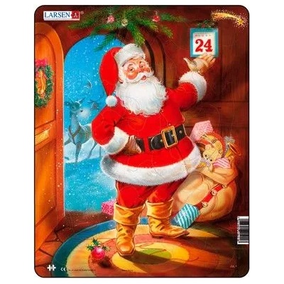 Larsen - Детски пъзел - Дядо Коледа на 24-ти декември - 33 части (JUL1)