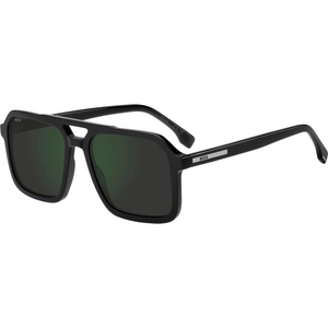 HUGO BOSS Слънчеви очила Boss Men's Square Rectangle Sunglasses - Black Слънчеви очила