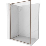 Mexen Kioto-F L Душ стена Walk-in с рамка 70 x 202 cm, прозрачна 8 mm, розово злато - 800-070-174-60-00 (800-070-174-60-00)