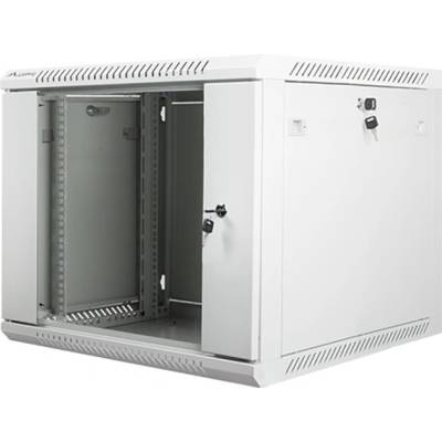 Lanberg Комуникационен шкаф Lanberg WF01-6609-10S, 19", 9U, 600 x 600 x 507, сив (WF01-6609-10S)